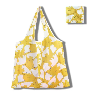 Fashion Printed Large Capacity Eco-Friendly Foldable Shopping Bag