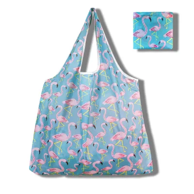 Fashion Printed Large Capacity Eco-Friendly Foldable Shopping Bag