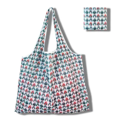 Fashion Printed Large Capacity Eco-Friendly Foldable Shopping Bag