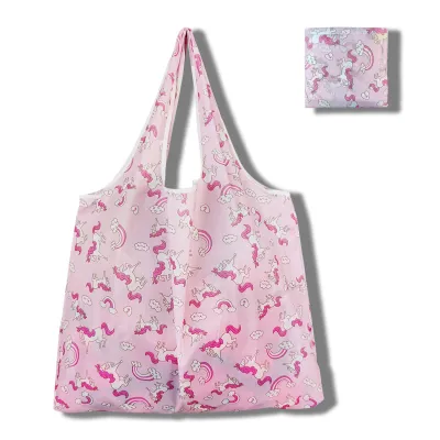 Fashion Printed Large Capacity Eco-Friendly Foldable Shopping Bag