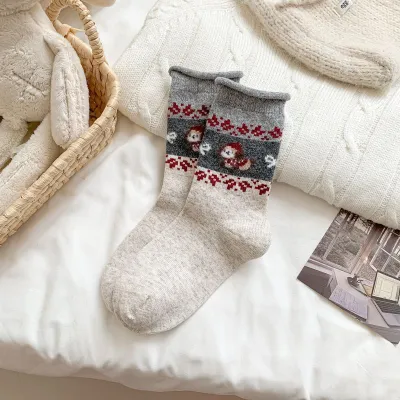 Women's Fashion Autumn Winter Thickened Warm Curled Socks