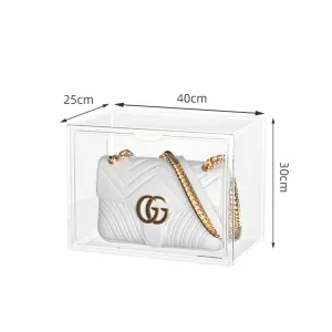 Women Fashion Transparent Acrylic Bag Storage Box Multiple PET Modern Simplicity Solid Color