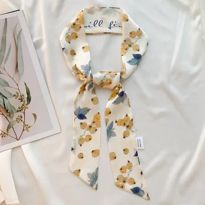 Women Fashion Printed Long Silk Scarf