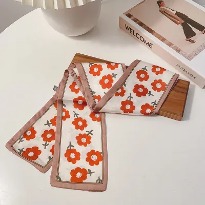 Women Fashion Printed Long Silk Scarf