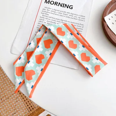 Women Fashion Printed Long Silk Scarf