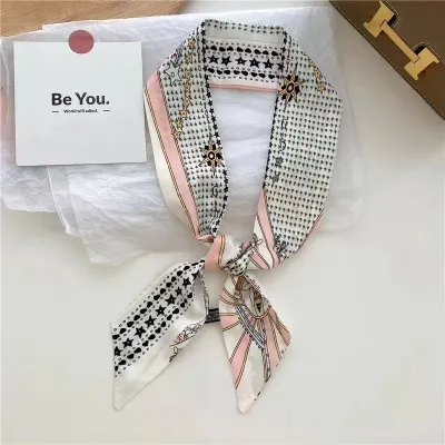 Women Fashion Printed Long Silk Scarf