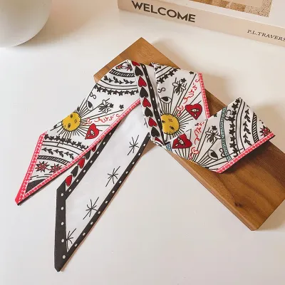 Women Fashion Printed Long Silk Scarf