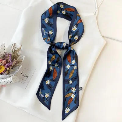 Women Fashion Printed Long Silk Scarf