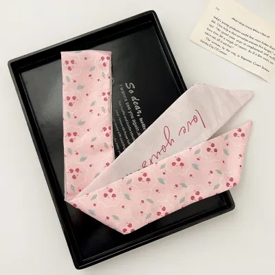 Women Fashion Printed Long Silk Scarf