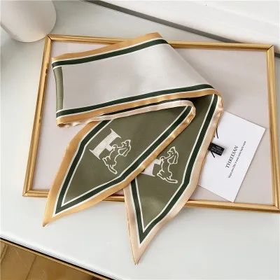 Women Fashion Printed Long Silk Scarf