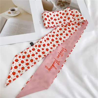 Women Fashion Printed Long Silk Scarf