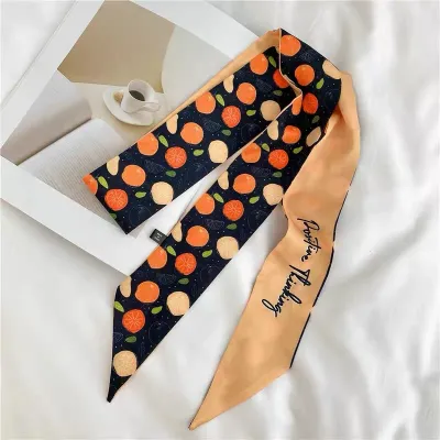 Women Fashion Printed Long Silk Scarf