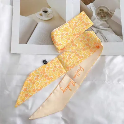 Women Fashion Printed Long Silk Scarf
