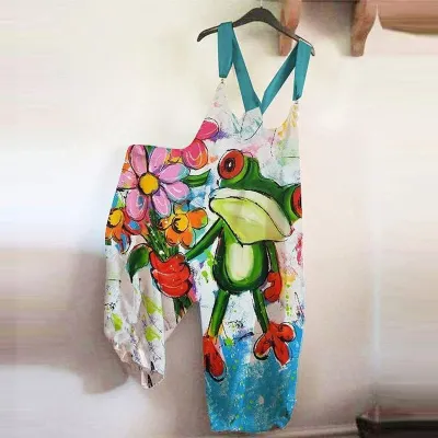 Women Casual Skull Print Sleeveless Loose Jumpsuits
