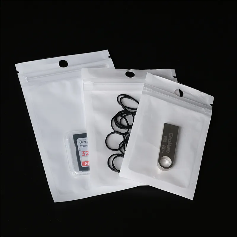 Fashion Simple 9x16cm Single Sided Transparent Jewelry Self Sealing Packaging Bag 100pcs-Pack