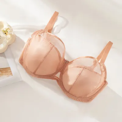 Women Plus Size Sexy Lace Anti-Sagging Push-Up Breathable Bra Set