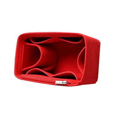 Fashion Creative Solid Color Multi Functional Felt Storage Inner Lining Bag Organizer Accessories