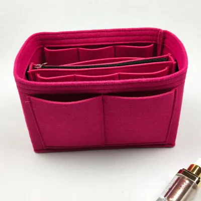 Fashion Solid Color Large Capacity Storage Inner Lining Bag Organizer Accessories