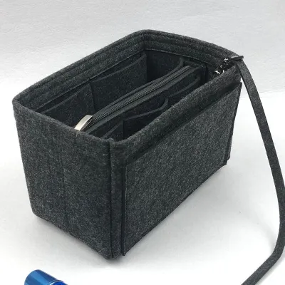 Fashion Solid Color Large Capacity Storage Inner Lining Bag Organizer Accessories
