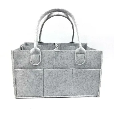 Fashion Solid Color Large Capacity Felt Inner Lining Bag Organizer Accessories
