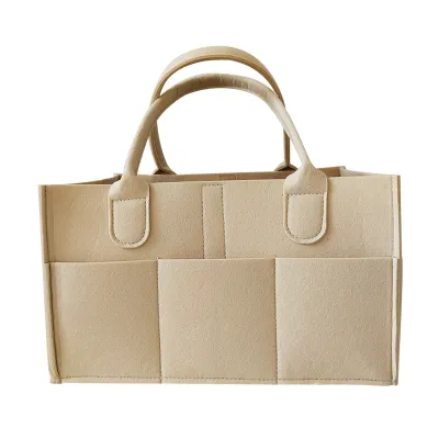 Fashion Solid Color Large Capacity Felt Inner Lining Bag Organizer Accessories