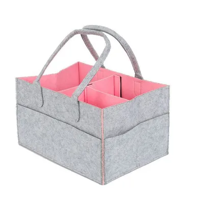 Fashion Solid Color Large Capacity Felt Inner Lining Bag Organizer Accessories