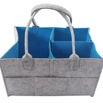 Fashion Solid Color Large Capacity Felt Inner Lining Bag Organizer Accessories