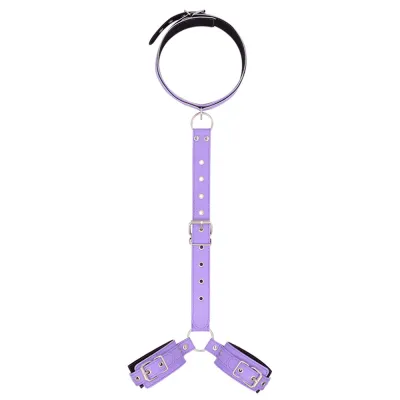 Adult Sm Props Bundle Restraint Training Leather Handcuffs Collar BDSM Lingerie Accessories
