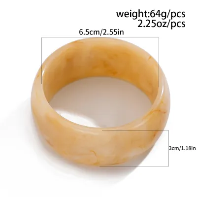 Women Fashion Retro Irregular Acrylic Bracelet
