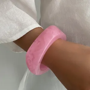 Geometric Irregular Rendering Texture Resin Acrylic Bracelet