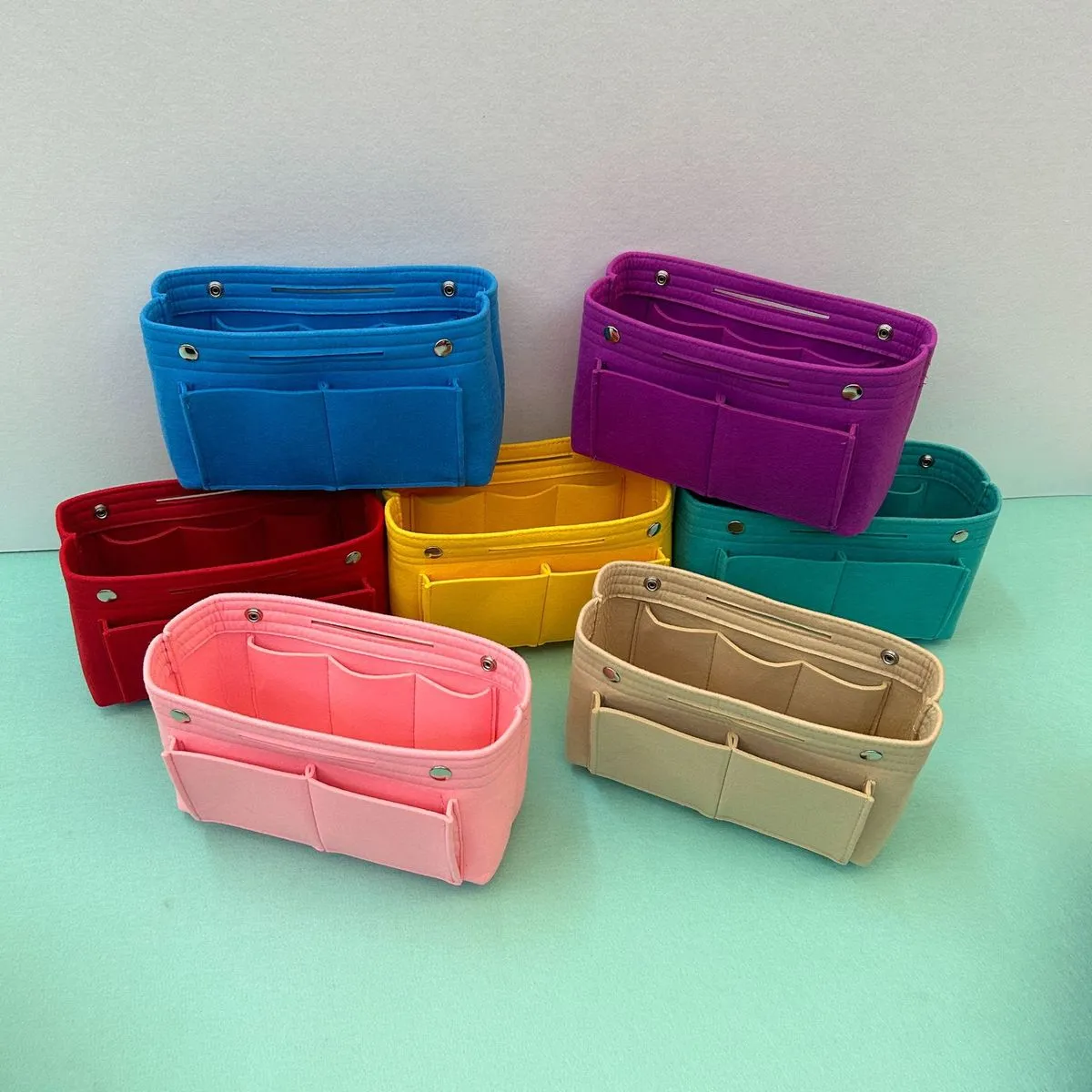 Fashion Multicolor Felt Large Capacity Portable Inner Bag Organizer Accessories