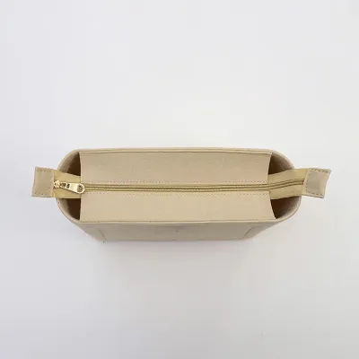 Fashion Solid Color Open Zipper Bucket Bag Liner Bag Organizer Accessories