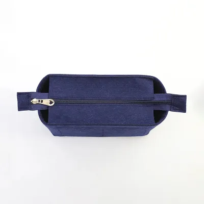 Fashion Solid Color Open Zipper Bucket Bag Liner Bag Organizer Accessories
