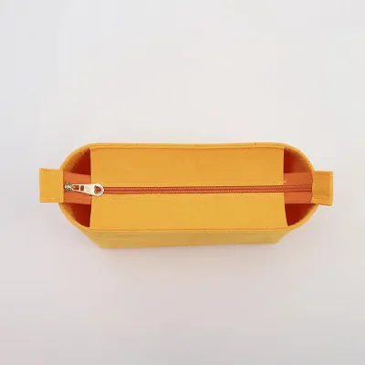 Fashion Solid Color Open Zipper Bucket Bag Liner Bag Organizer Accessories