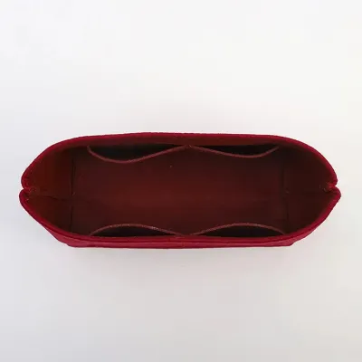 Fashion Solid Color Open Zipper Bucket Bag Liner Bag Organizer Accessories