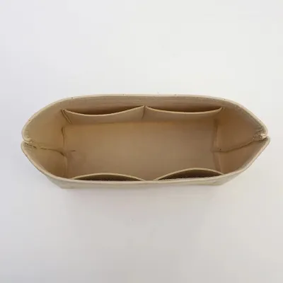 Fashion Solid Color Open Zipper Bucket Bag Liner Bag Organizer Accessories