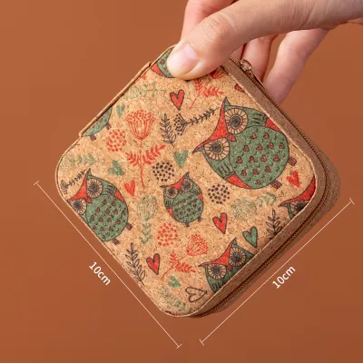 Fashion Portable Retro Hand-Painted Printed Storage Ring Necklace Jewelry Box