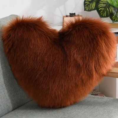Fashion Heart-Shaped Plush Pillow Cushion With PP Cotton Core