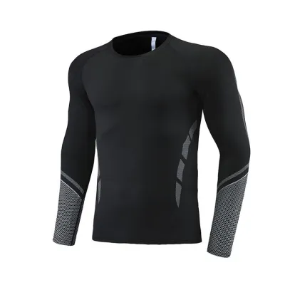 Men's Fashion Casual Autumn Breathable Long Sleeve Sports T-Shirt
