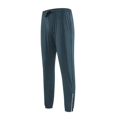 Men's Fashion Casual Thin Ice Silk Zipper Sports Pants