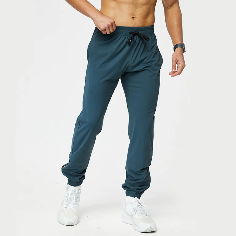 Men's Fashion Casual Thin Ice Silk Zipper Sports Pants