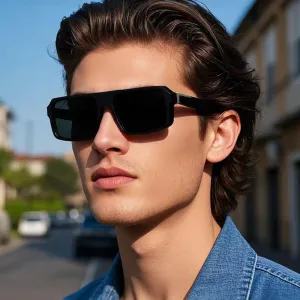 Men Fashion Simple Square Box Sunglasses