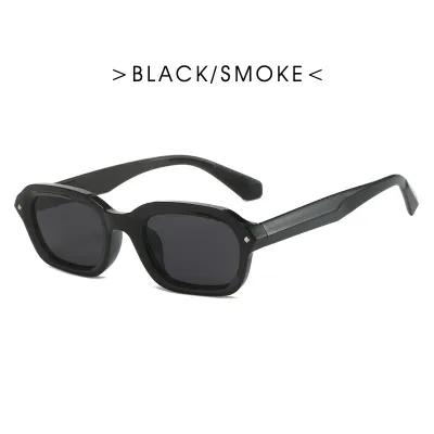 Women Vintage Narrow Frame Square Sunglasses