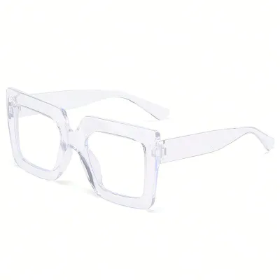 Women Fashion Large Square Box Sunglasses PC Frame