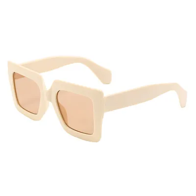 Women Fashion Large Square Box Sunglasses PC Frame