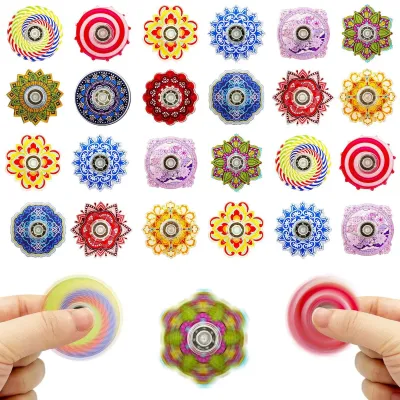 Creative Mandala Graffiti Fingertip Spinner Gyro Kids Toy