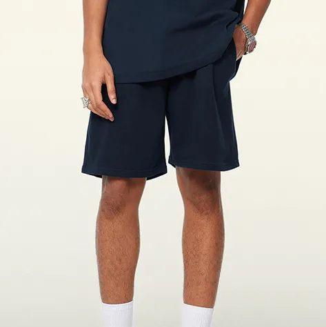 Men Fashion Casual Solid Color Loose Pure Cotton Shorts