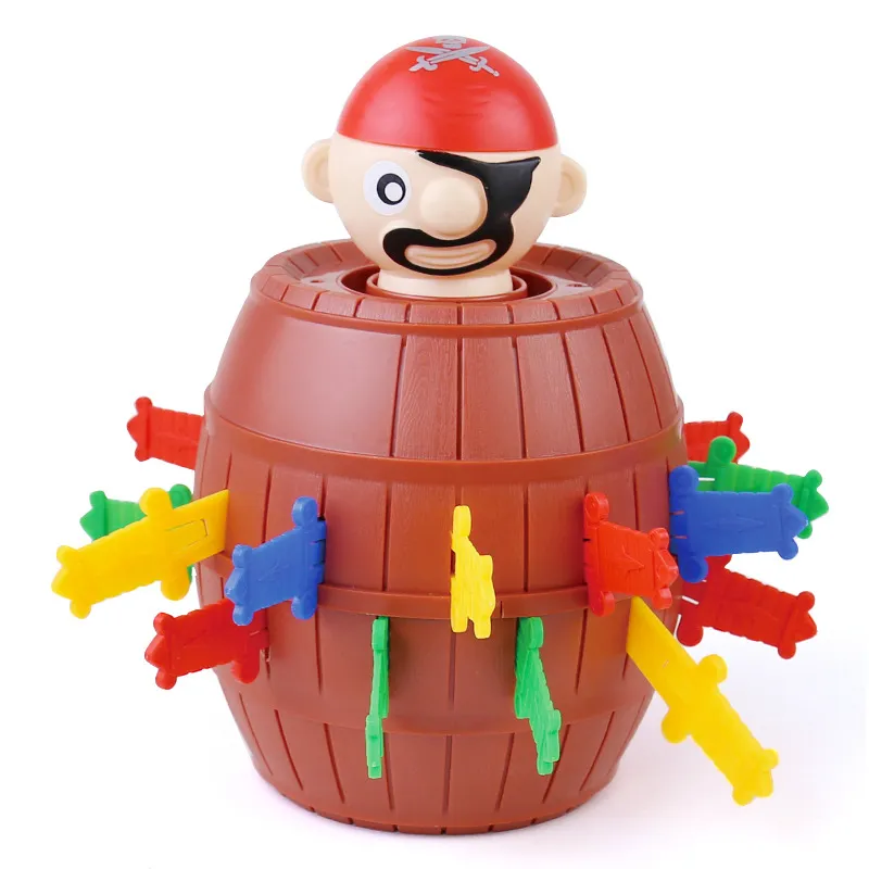 Kids Mini Pirate Barrel Game Toy Plastic Party Favor