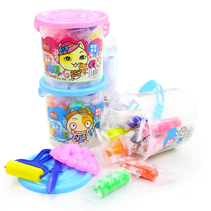 Fashion Kids Handmade Non-Toxic Plasticine Mould 10 Color Clay Toy DIY Craft Set