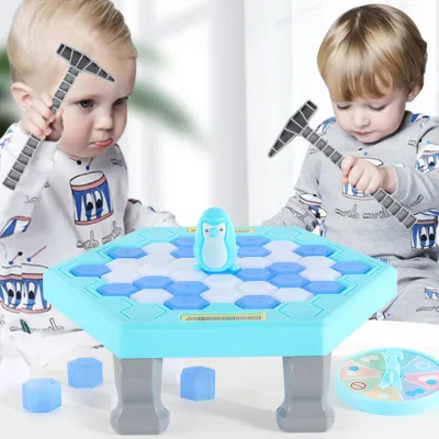 Fashion Kids Knock Penguin Desktop Game Toy Plastic Disassembly Animal Toy